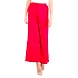 FFU Women's Palazzo Solid Soft Rayon Plain Design with Elastic &amp; Knote  Red-L-Red -1-sm