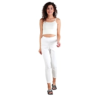 FFU Women's Rayon Regular Fit Solid Pant Offwhite
