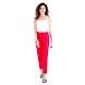 FFU Women's Rayon Regular Fit Solid Pant Red-R-PANTRed-XL-sm