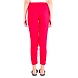 FFU Women's Rayon Regular Fit Solid Pant Red-XL-Red -2-sm