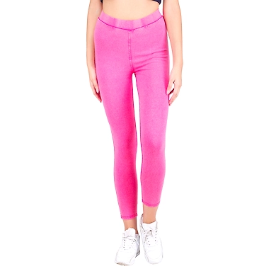 FFU Women's Solid Treggings Fushia-2XL-Fushia -1