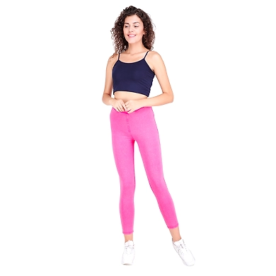FFU Women's Solid Treggings Fushia-AD-TREGGINGFushia-4XL