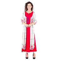 Women Printed Kurtis Red