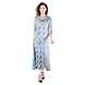 Women modal Printed Satin kurtis Indigo blue-K609-Indigo-XL-sm
