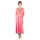 Women's Embroidered Falred Kurti Carrot-K413-Carrot-XL-sm