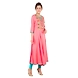 Women's Embroidered Falred Kurti Carrot-2XL-Carrot-2-sm