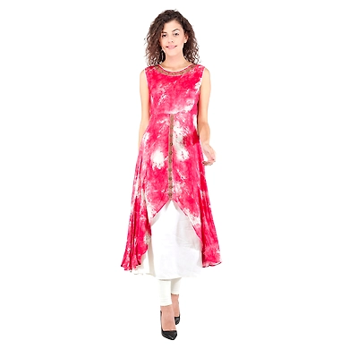 Women's Printed kurti RED-K426-Red-M