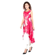 Women's Printed kurti RED-RED-M