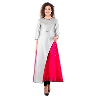Women's Partywear kurti  Grey