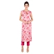 FFU Women's Casual Printed Kurti Set Fushia Pink-K822-Fushia-2XL-sm