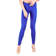 Ankle Length Leggings Blue-M-Blue