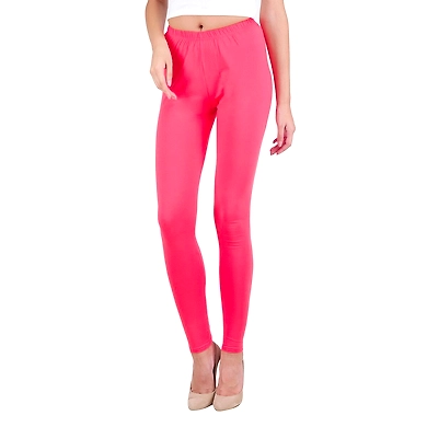 Ankle Length Leggings Coral Pink-Pink-4XL-1