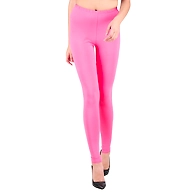 Ankle Length Leggings Rose Pink-M-Pink