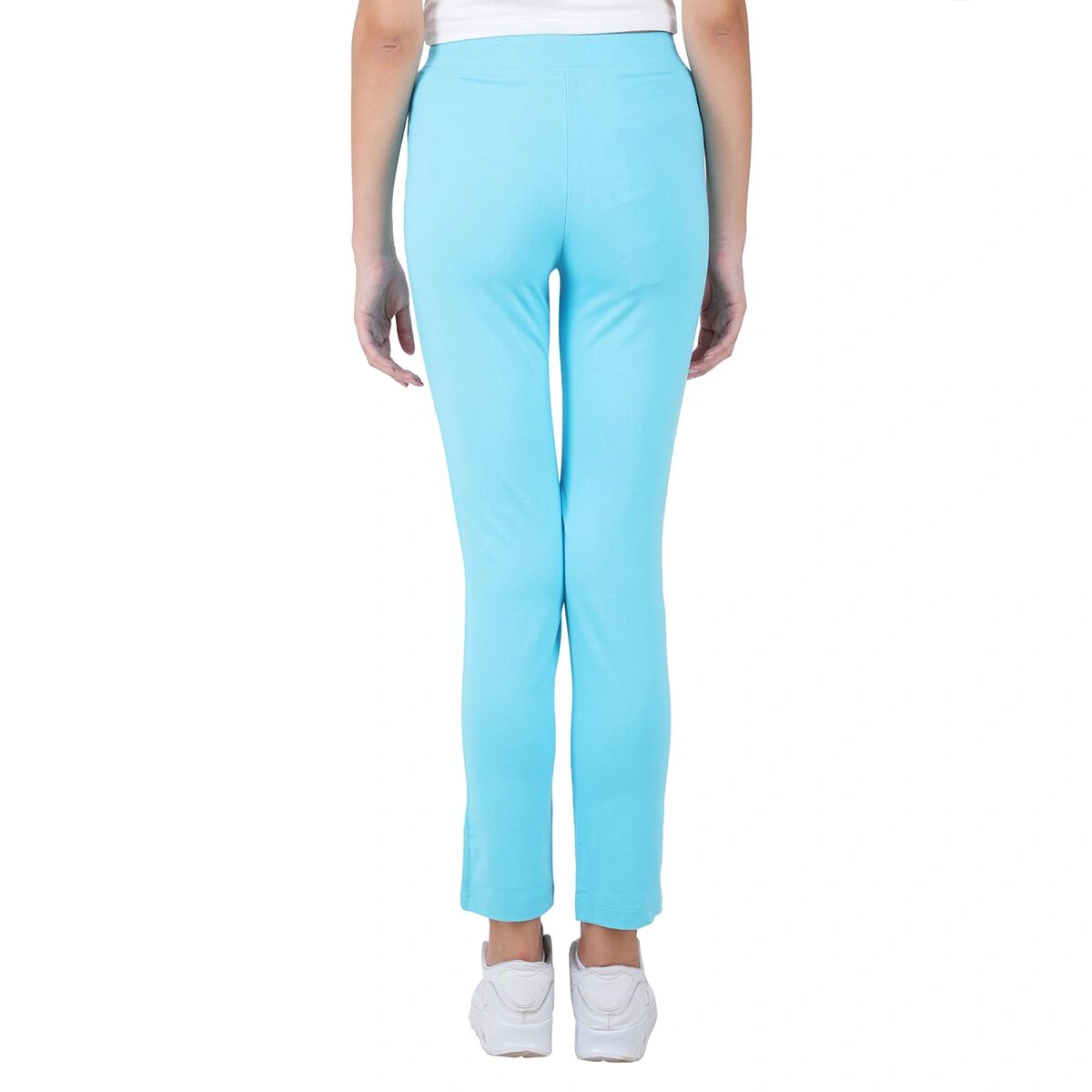 Straight Fit Ladies Blue Cotton Regular Pants at Best Price in Jaipur   Dudani Retail Private Limited