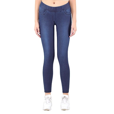 Women Denim washed Jeggings D.BLUE-D.BLUE -3XL-1