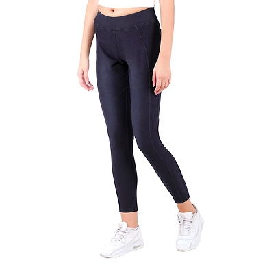 Women's Denim wash jeggings  Carbon Blue-Carbon Blue-M-2