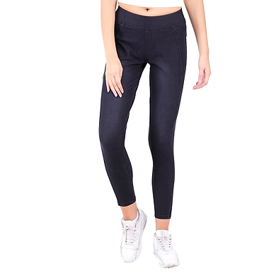 Women's Denim wash jeggings  Carbon Blue-Carbon Blue-4XL-1