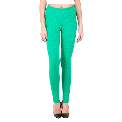 Women's Printed Leggings P.Green-L-P.Green-1