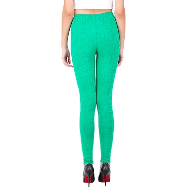 Women's Printed Leggings P.Green-L-P.Green-2