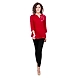 Casual 3/4 Sleeve Solid Printed Women's Tunic Mehroon-FT903-Mehroon-XL-sm