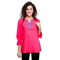 Casual Bell Sleeve Women's Tunic Carrot-3XL-Carrot