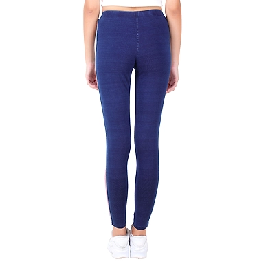 Women's Side Striped legging D.BLUE-D.BLUE-L-2