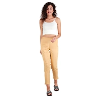 Women's Rayon Regular Fit Solid Pant Fawn