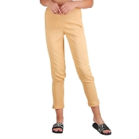 Women's Rayon Regular Fit Solid Pant Fawn-M-Fawn 