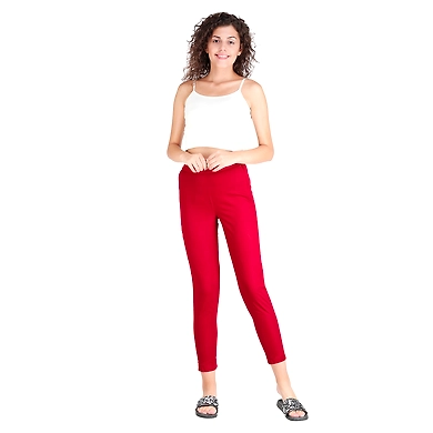 Women's Rayon Regular Fit Solid Pant Mehroon-FF-R-PANTMehroon-M