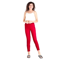 Women's Rayon Regular Fit Solid Pant Mehroon