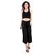Women's Rayon Regular Fit Solid Culottes Black-FF-R-QLOTTBlack-3XL-sm