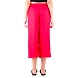 Women's Rayon Regular Fit Solid Culottes Red-3XL-Red  -2-sm