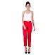 Women's Tussar Silk Trousers/Pants Red-FF-TS-PANTRed-4XL-sm