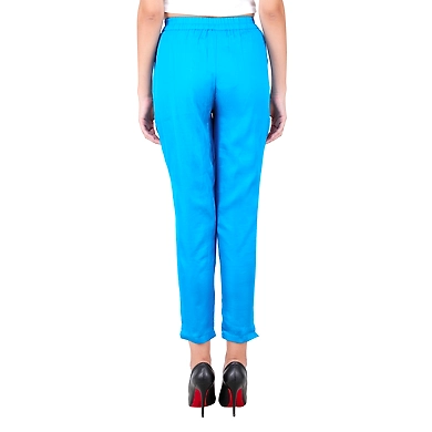 Women's Tussar Silk Trousers/Pants Turk-M-Turk -2
