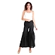 Women's Tussar Silk Flair Bottoms Black-FF-TSB-BOTTOMBlack-L-sm