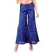 Women's Tussar Silk Flair Bottoms Navy-4XL-Navy -1-sm