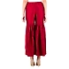 Women's Tussar Silk Flair Bottoms Mehroon-XL-Mehroon  -2-sm
