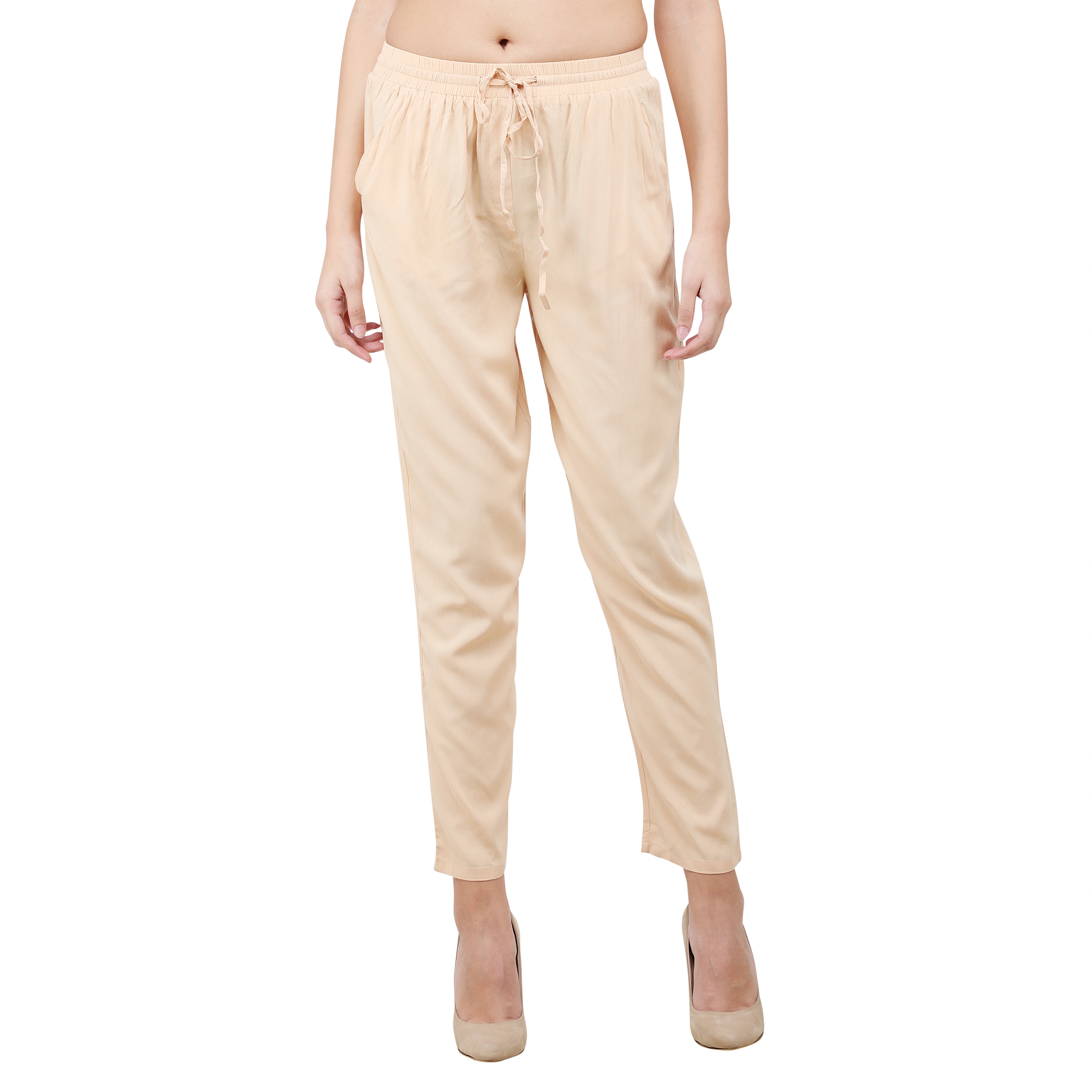 Buy Women's Cotton Lycra Semi-Formal Wear Regular Fit Pants|Cottonworld