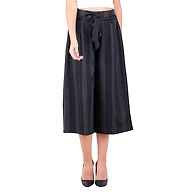 Women's  Striped Culottes Print-3-Print-3-XL