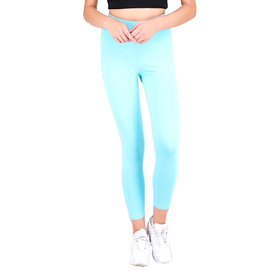 Women's Solid Treggings S.Green-3XL-S.Green  -1