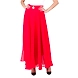 Women's Georgette Long Skirts Red-L-Red-1-sm