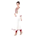 Women's Embroidered Falred Kurti Off-white-M-Off-white-1-sm
