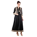 Women's Festive &amp; Partywear Kurtis Black-L-Black-2-sm
