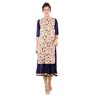Women's Casual Embroidered Kurtis Carrot