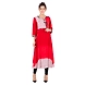 Women's Casual Printed Kurti Red-FF-K215-Red-L-sm