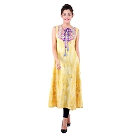 Women's Casual Embroidered Kurti Print-B