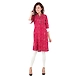 Women's Straight Printed Kurti Mehroon-M-Mehroon-1-sm