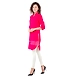 Women's Straight Kurti Fushia-L-Fushia -1-sm