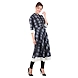 Women's Casual Printed Kurti Black-XL-Black-2-sm