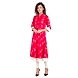 Women's Casual Printed Kurti Red-Red-2XL-1-sm
